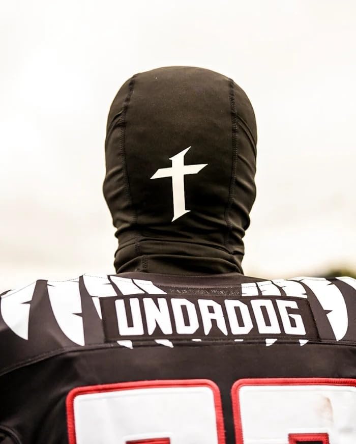 Football Ski Mask - Sports Performance Mask - Shiesty Mask with Cross