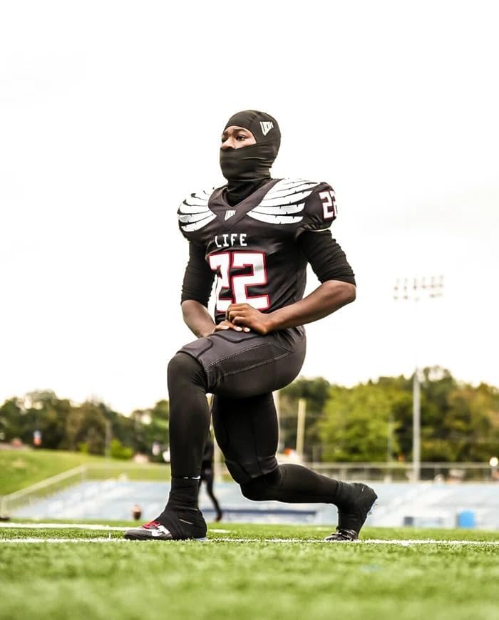 Football Ski Mask - Sports Performance Mask - Shiesty Mask with Cross